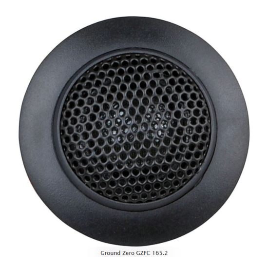 Ground Zero GZFC 165.2 2-drożny zestaw głośnikowy o średnicy woofera 165 mm. Moc woofera 100 W RMS